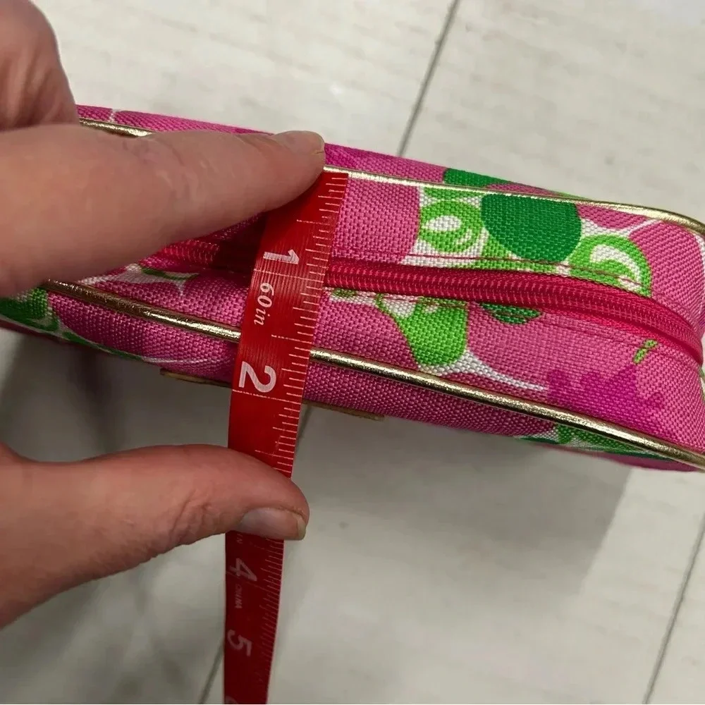 NWOT Lilly Pulitzer for‎ Estee Lauder Makeup Bag Travel Case Pink Green